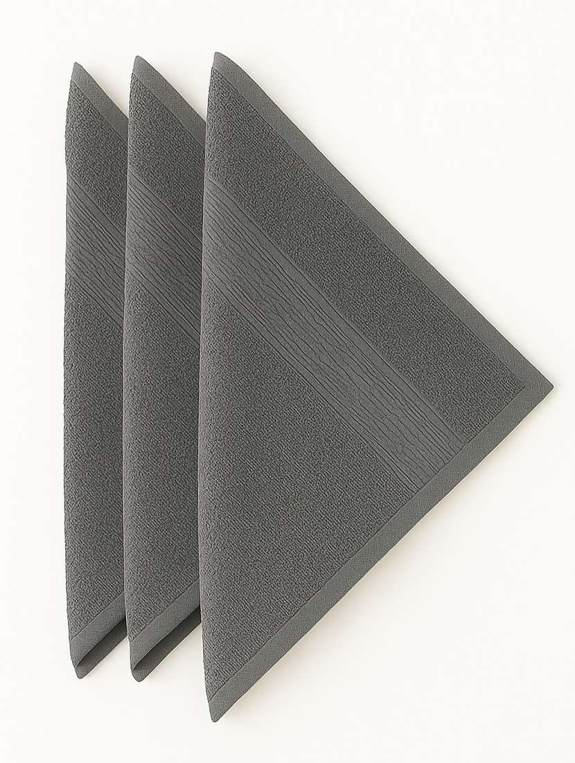 dollar 100% cotton soft, high absorben & comfortable face towel 30 x 30 cm face towel (pack of 3) - 22073907 -  Standard Image - 3