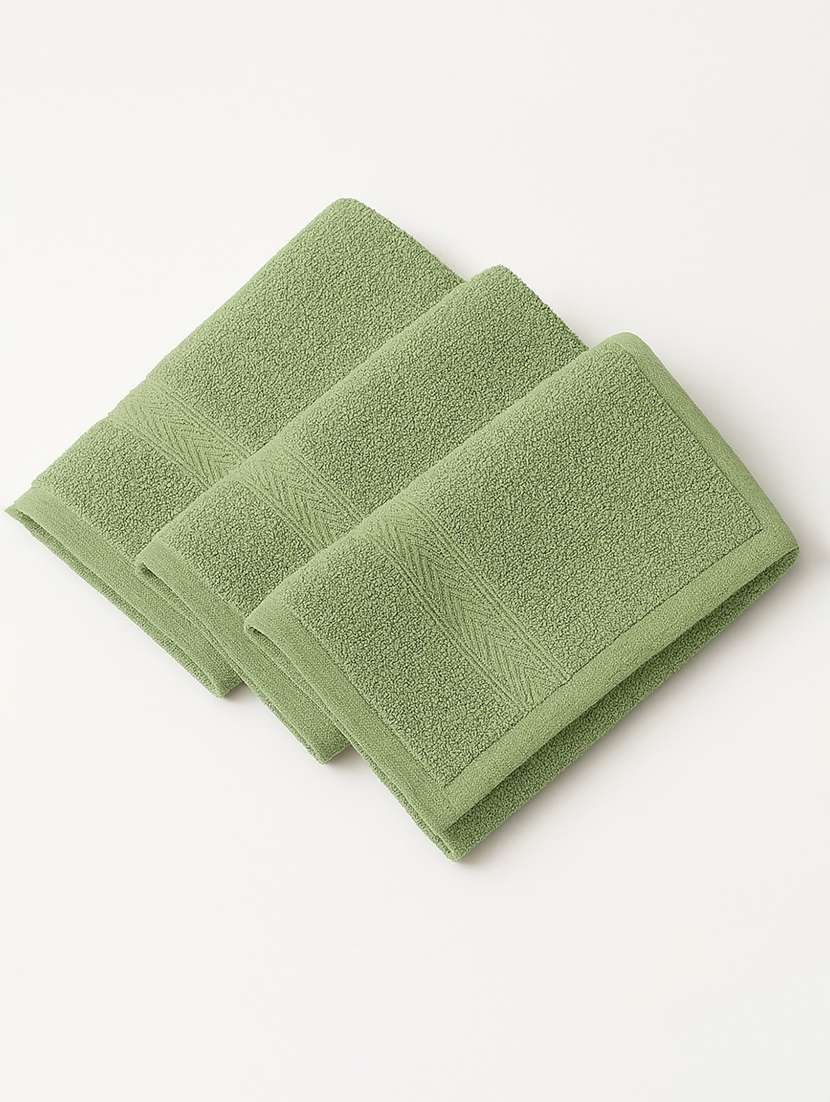 dollar 100% cotton soft, high absorben & comfortable face towel 30 x 30 cm face towel (pack of 3)