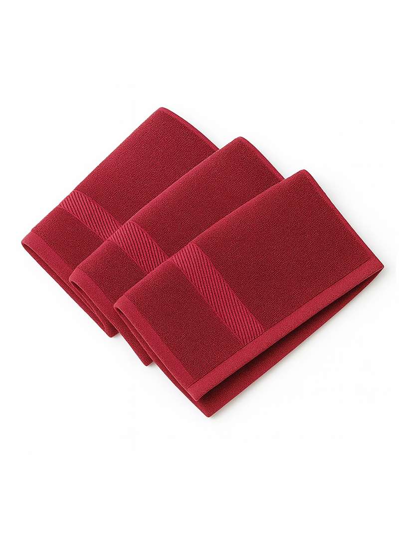 dollar 100% cotton soft, high absorben & comfortable face towel 30 x 30 cm face towel (pack of 3)