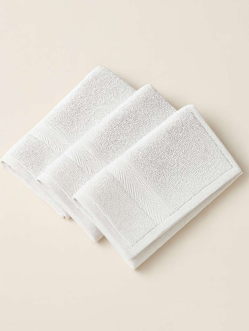 dollar 100% cotton soft, high absorben & comfortable face towel 30 x 30 cm face towel (pack of 3)