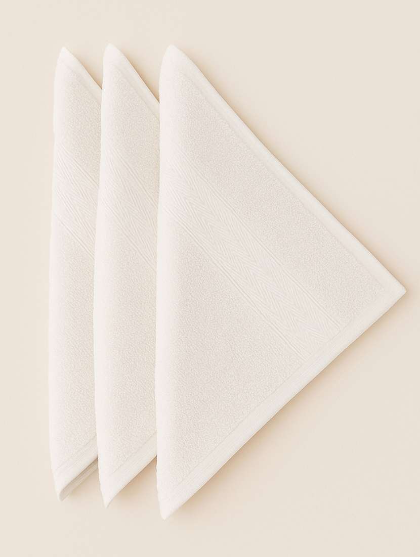 dollar 100% cotton soft, high absorben & comfortable face towel 30 x 30 cm face towel (pack of 3) - 22073910 -  Standard Image - 3
