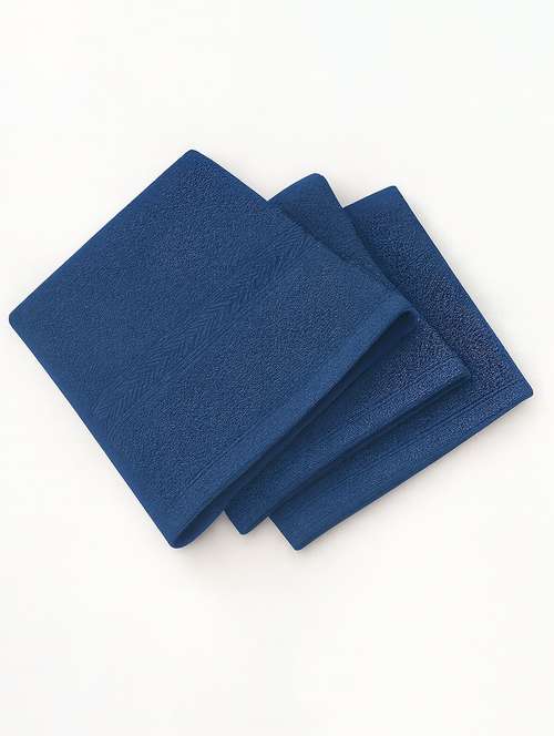 dollar 100% cotton soft, high absorben & comfortable face towel 30 x 30 cm face towel (pack of 3) - 22073912 -  Standard Image - 0