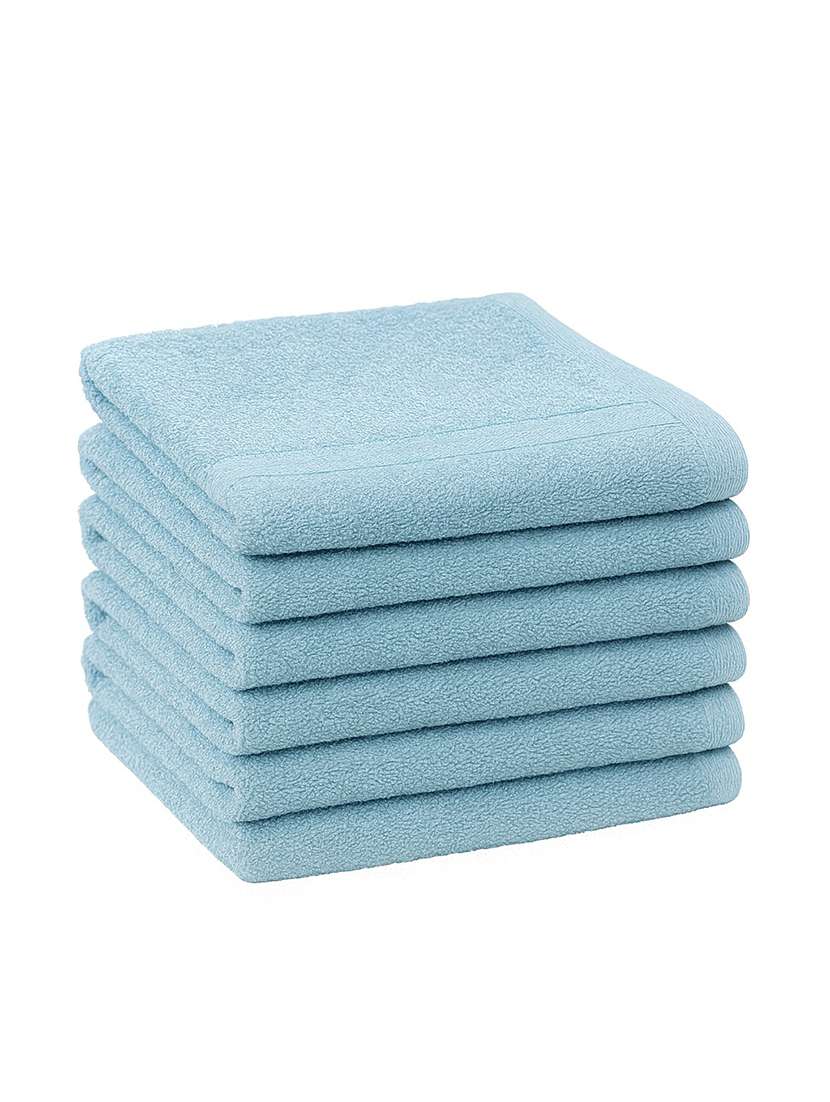 dollar 100% cotton soft, high absorben & comfortable face towel 30 x 30 cm face towel (pack of 6)