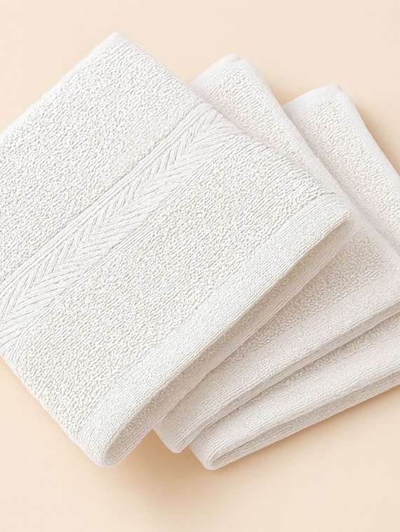 dollar 100% cotton soft, high absorben & comfortable face towel 30 x 30 cm face towel (pack of 6) - 22073922 -  Standard Image - 3