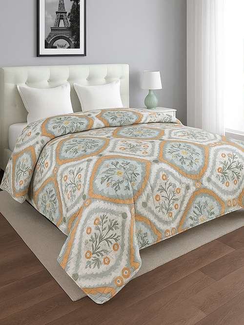 printed polyester double bed ac comforter - 22073925 -  Standard Image - 0