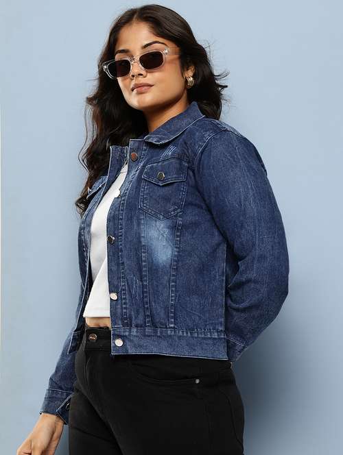 navy blue denim jacket - 22074029 -  Standard Image - 0