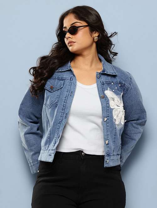 blue denim jacket - 22074030 -  Standard Image - 0