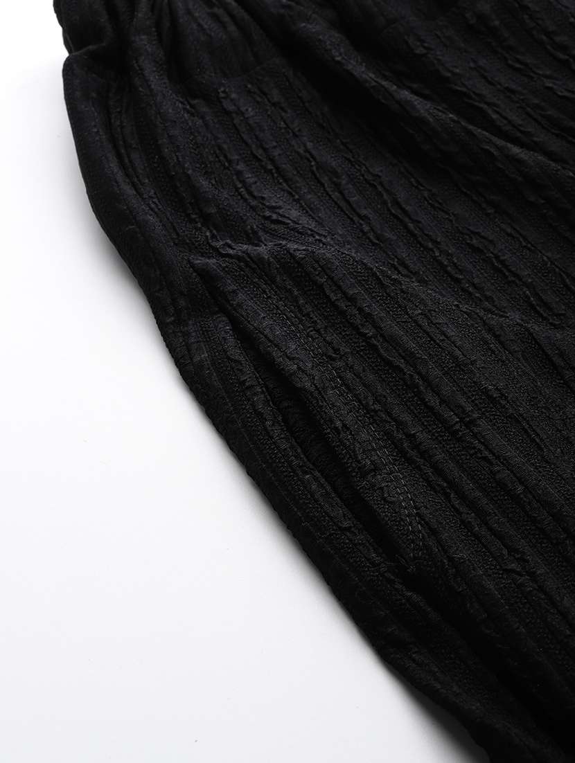 women solid mid rise flared palazzo - 22074041 -  Standard Image - 5