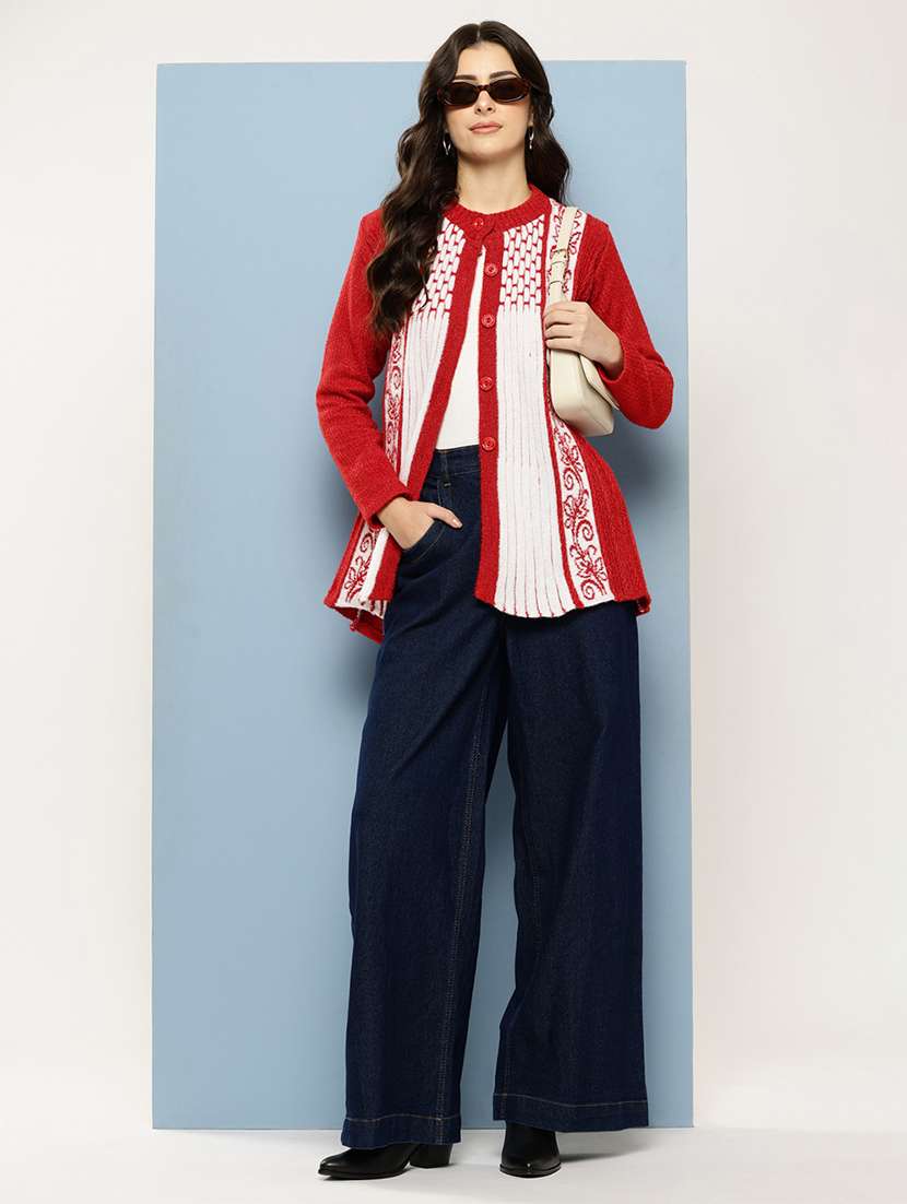 women self desiged long sleeve cardigan - 22074078 -  Standard Image - 3