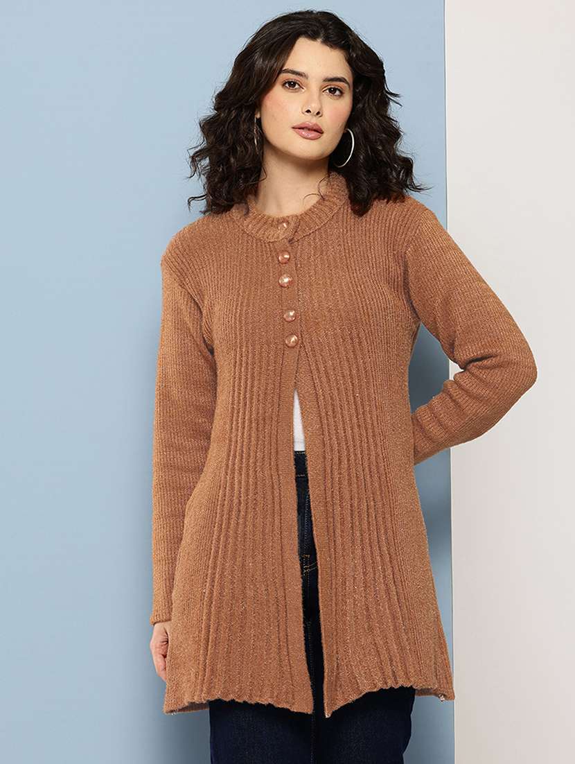 women self desiged long sleeve cardigan - 22074083 -  Zoom Image - 0