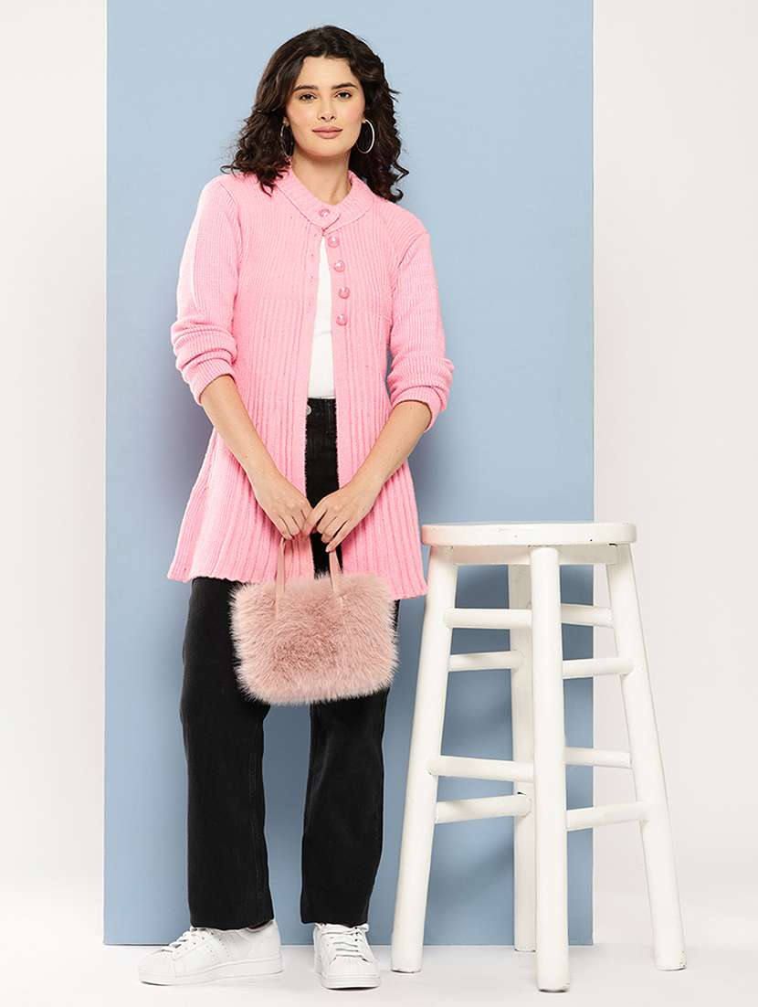 women self desiged long sleeve cardigan - 22074084 - Standard Image - 3
