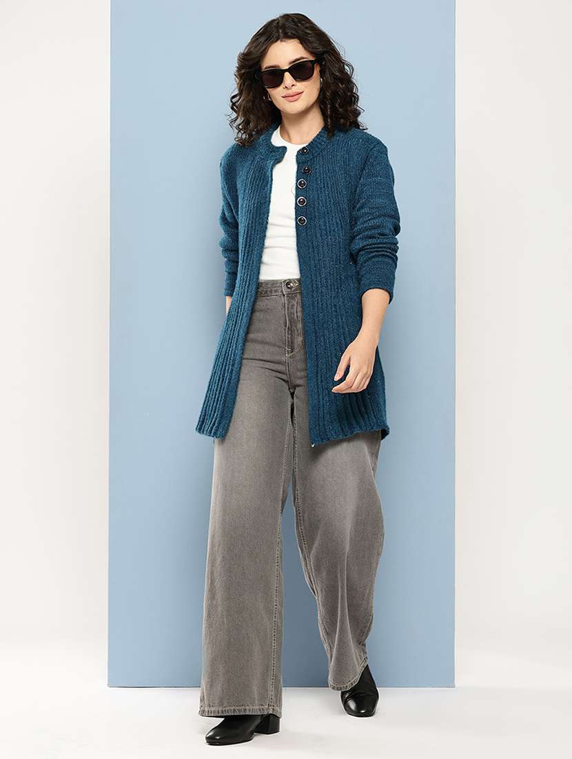 women self desiged long sleeve cardigan - 22074085 -  Standard Image - 3