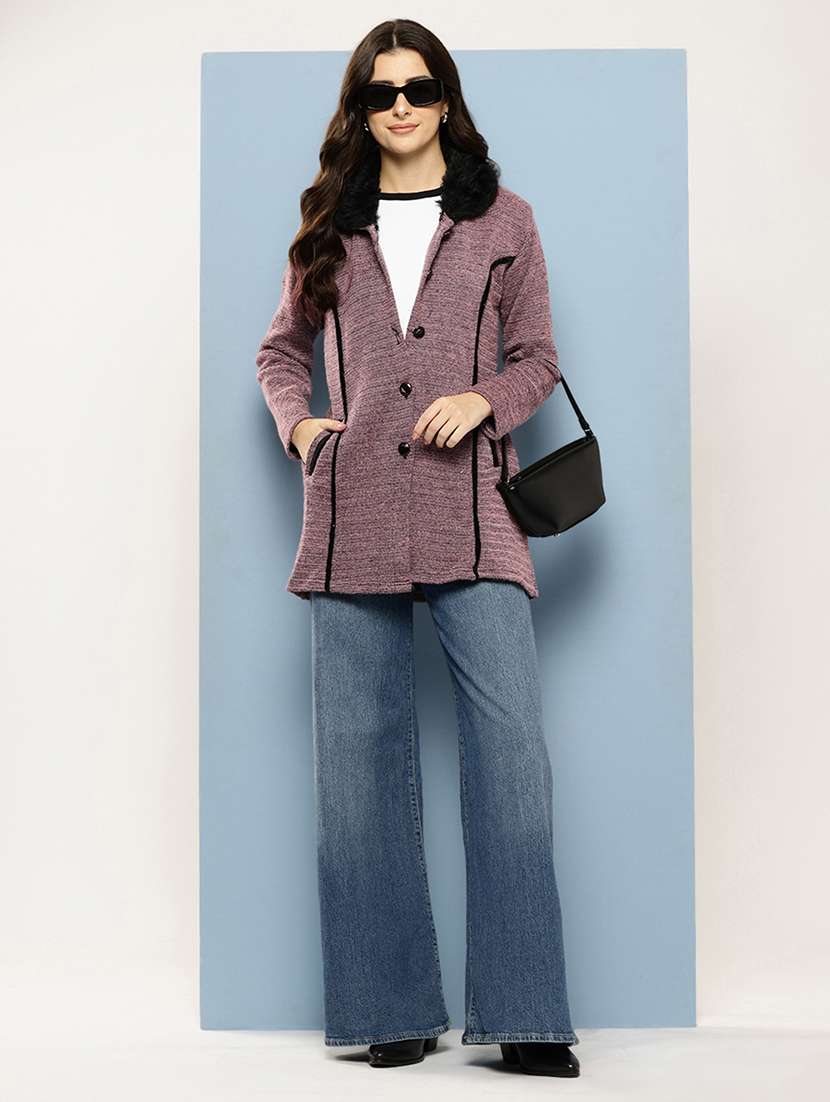 women self desiged long sleeve cardigan - 22074086 -  Standard Image - 3