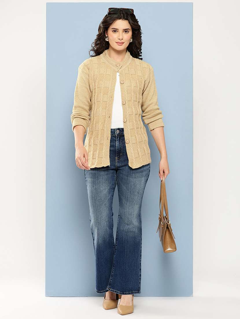 women self desiged long sleeve cardigan - 22074087 -  Standard Image - 3