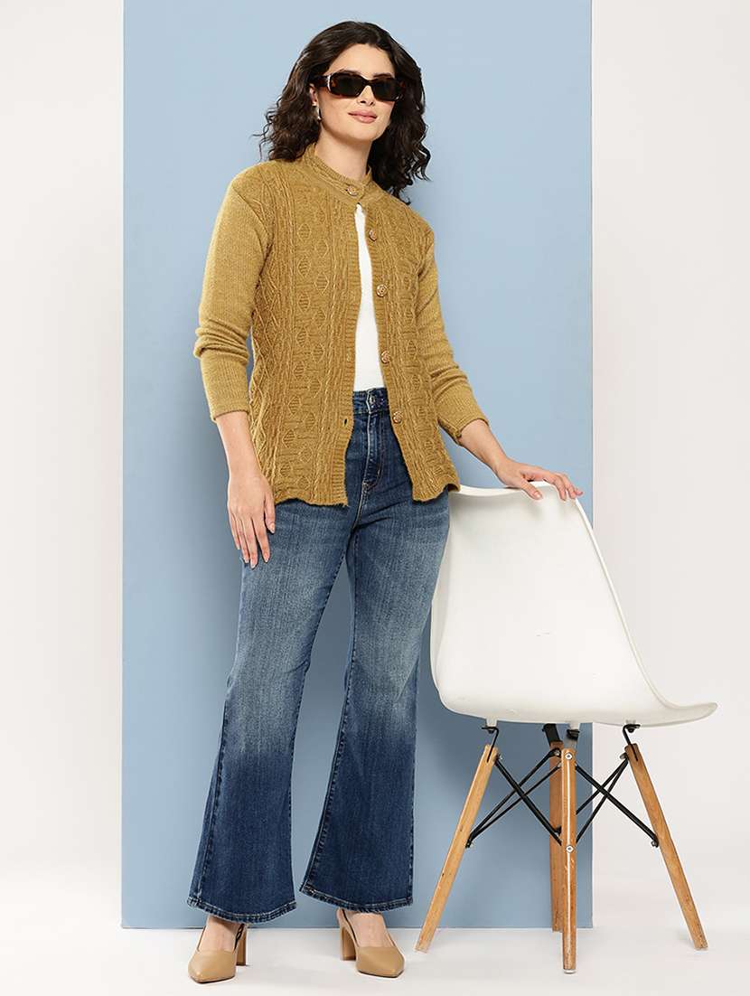 women self desiged long sleeve cardigan - 22074088 -  Standard Image - 3