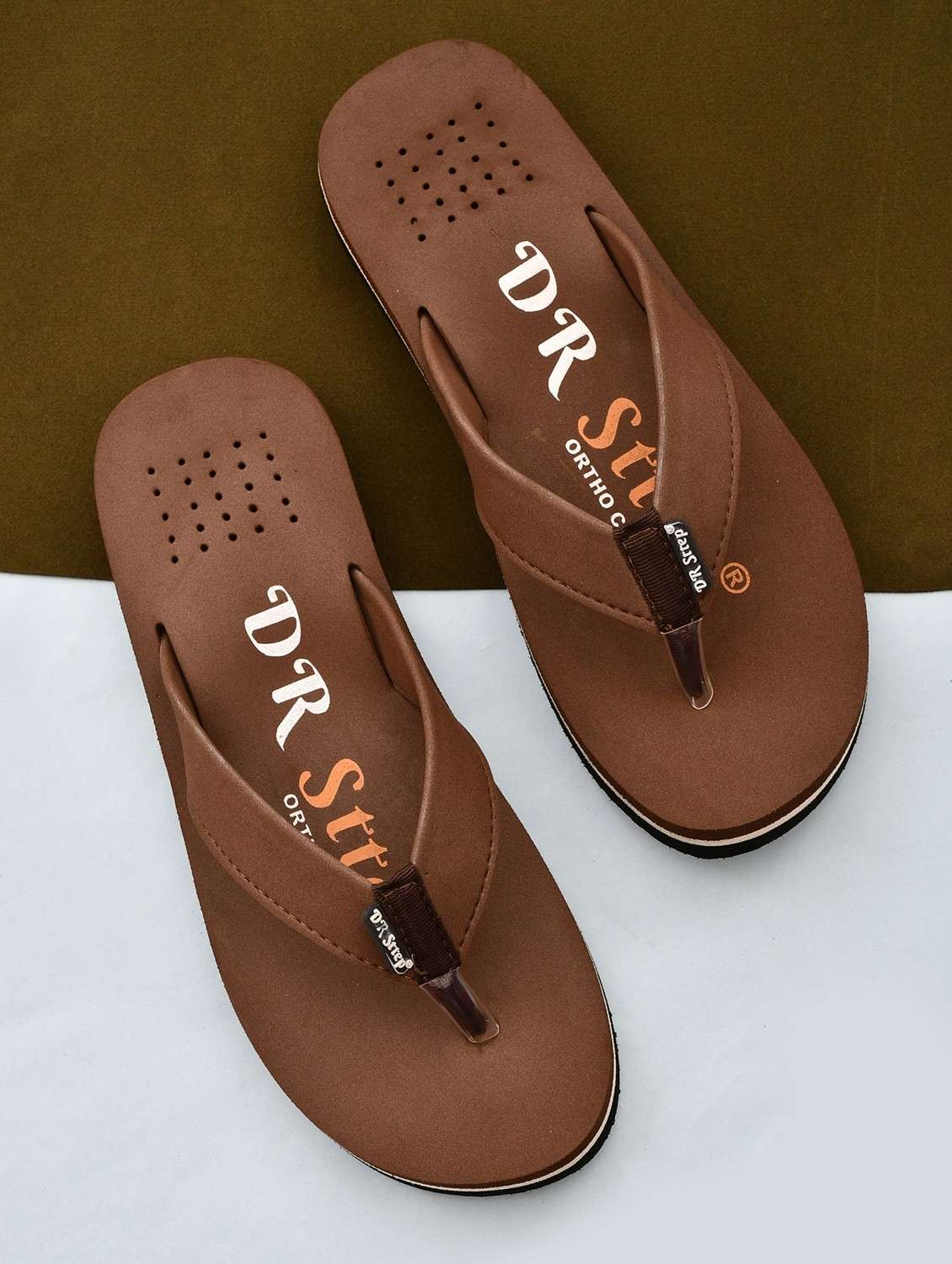 men brown slip on flip flop - 22074104 - Zoom Image - 0
