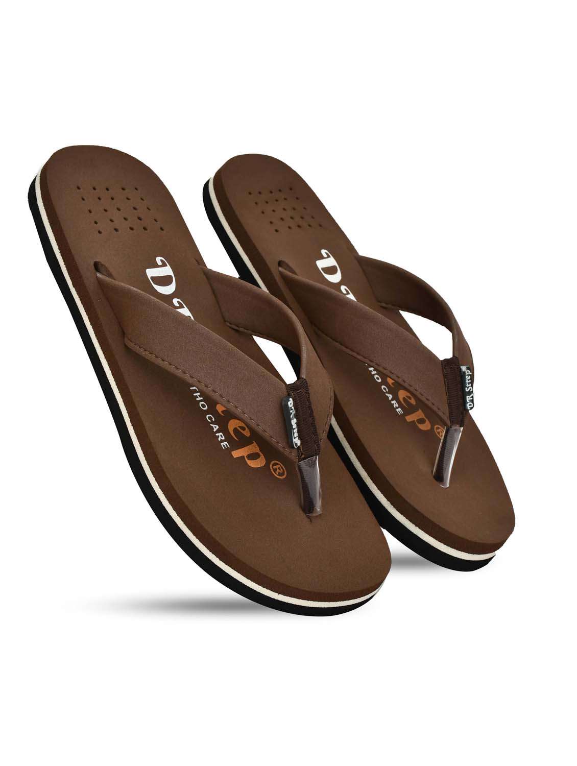 men brown slip on flip flop - 22074104 - Standard Image - 3