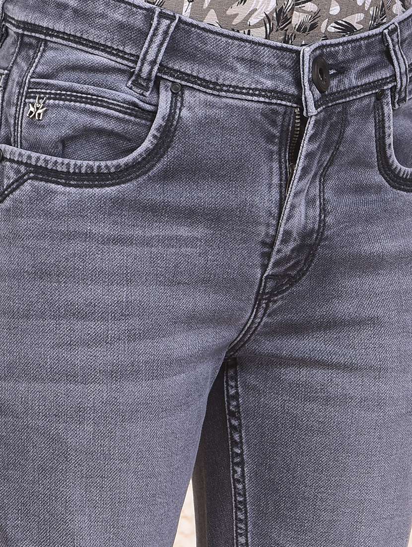 boys solid mid rise slim fit jean - 22074287 -  Standard Image - 5