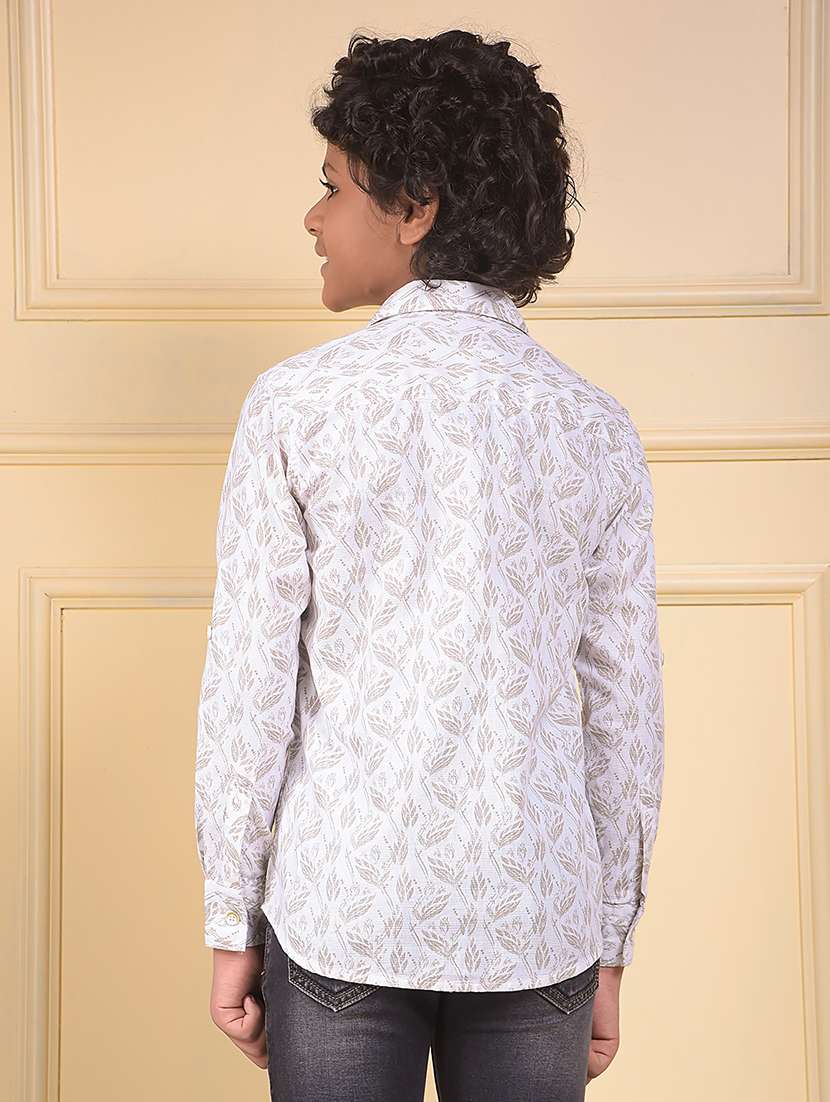 boys printed long sleeve casual shirt - 22074352 -  Standard Image - 3
