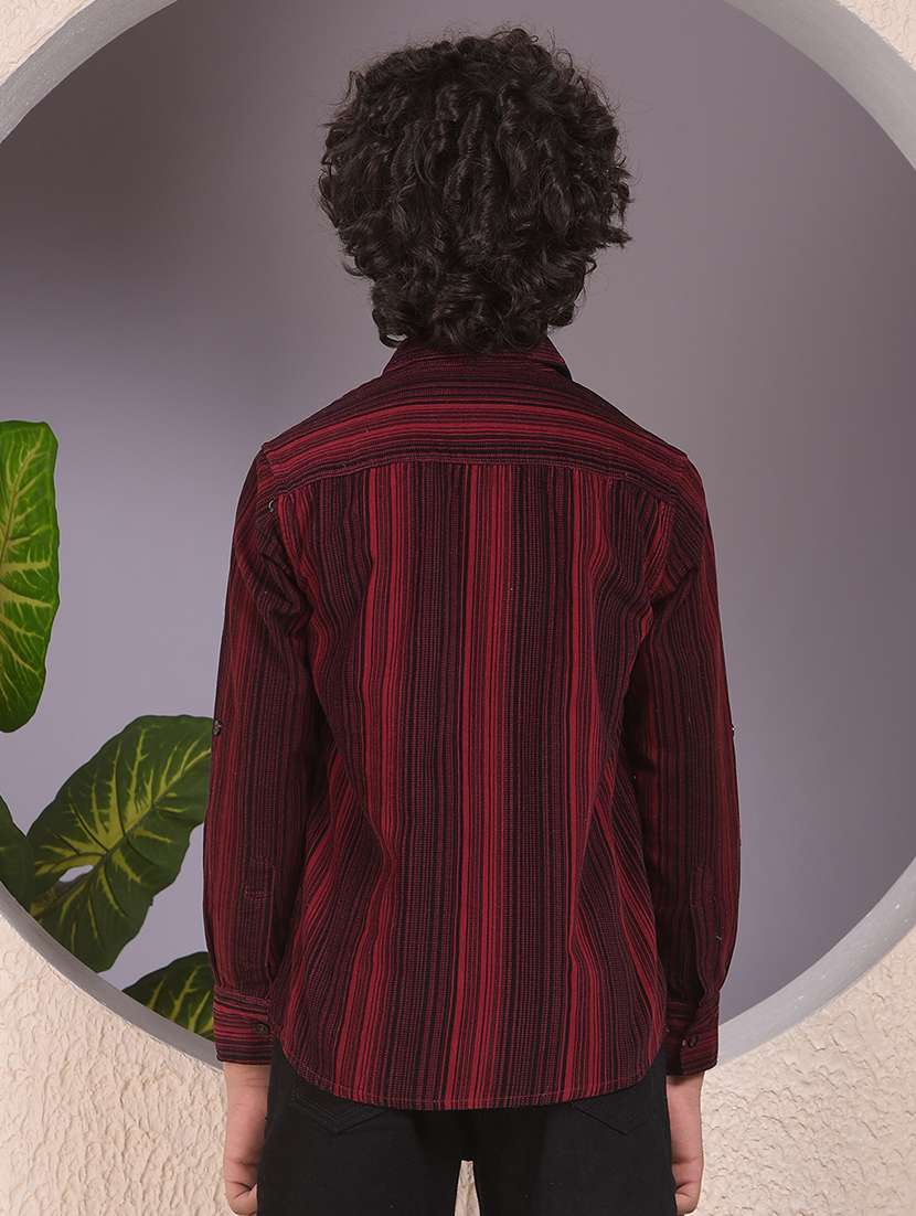 boys striped long sleeve casual shirt - 22074383 -  Standard Image - 3