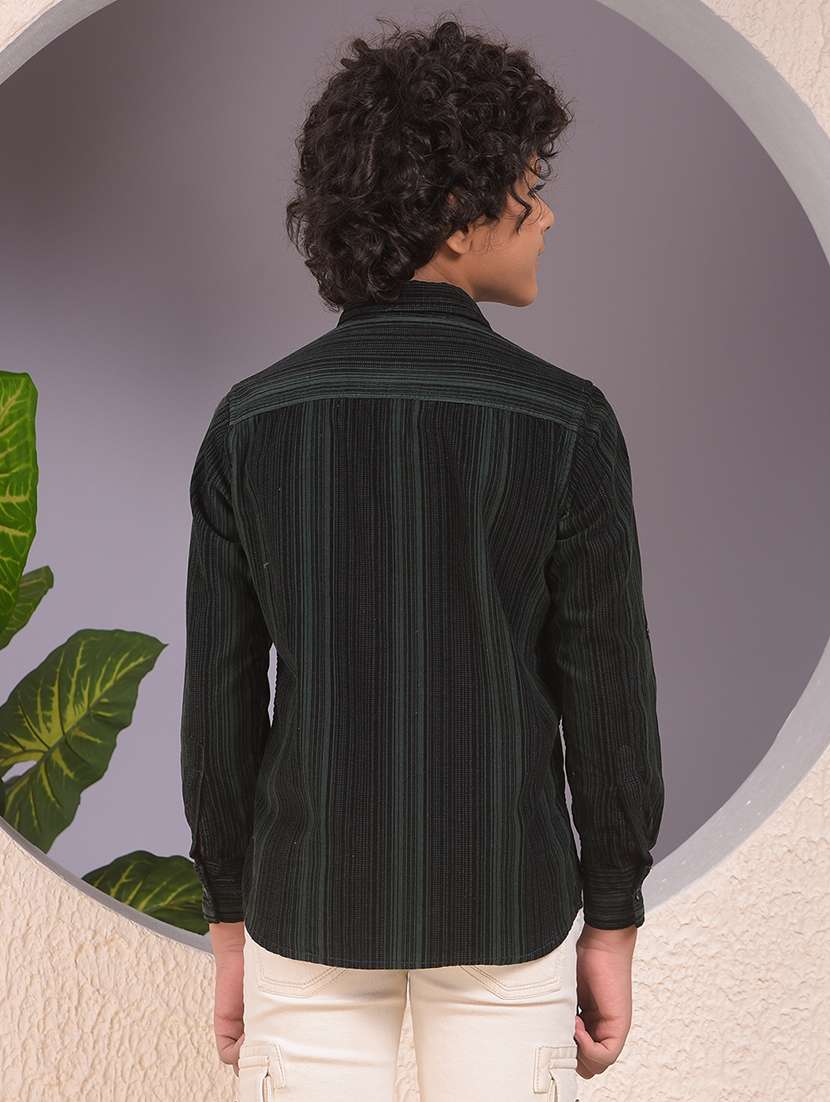 boys striped long sleeve casual shirt - 22074384 -  Standard Image - 3