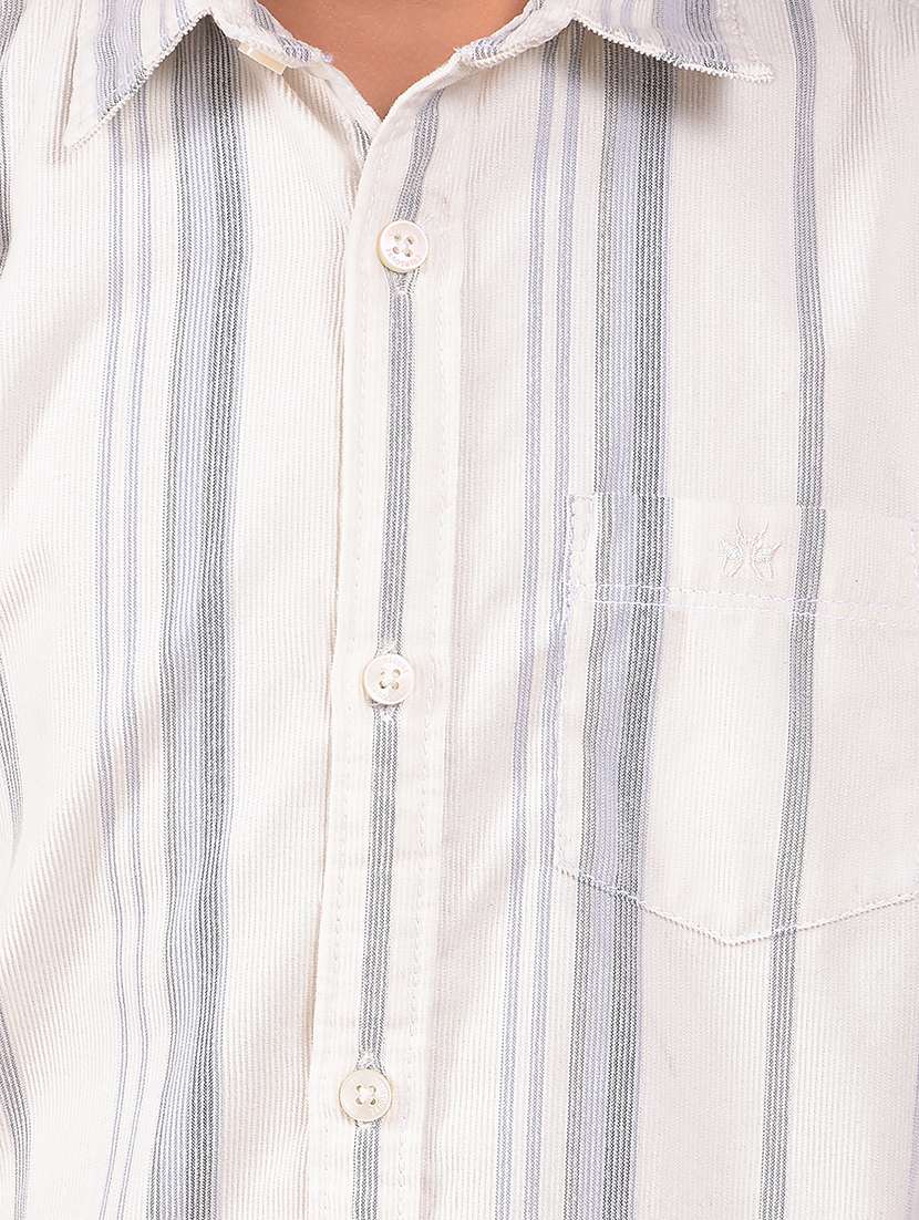 boys striped long sleeve casual shirt - 22074385 -  Standard Image - 5