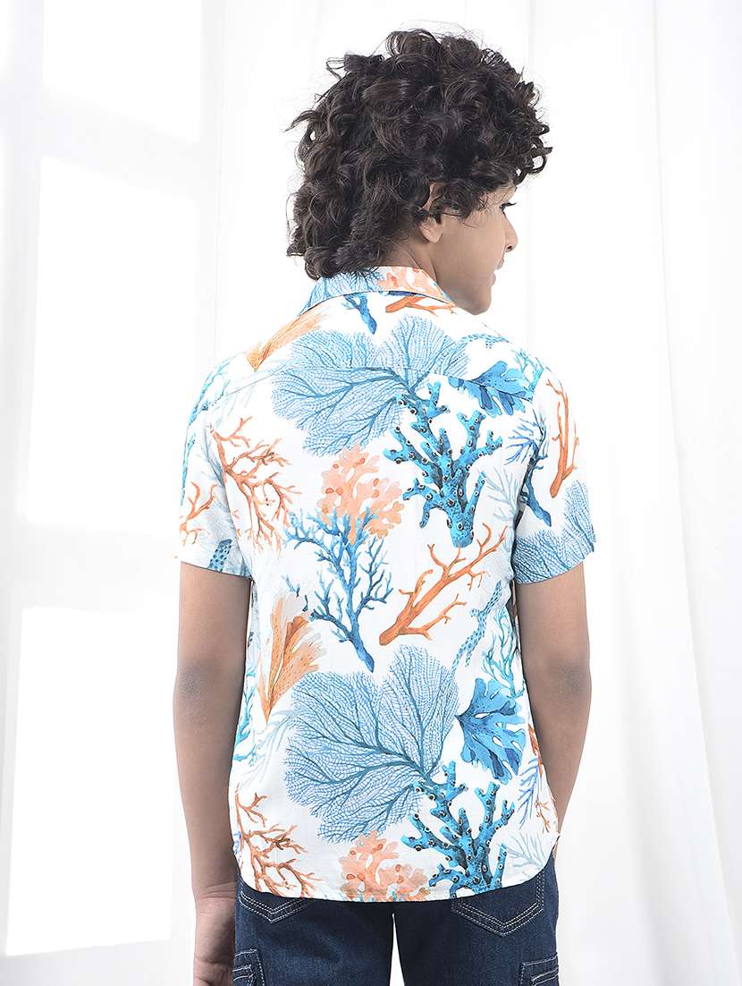 boys printed short sleeve casual shirt - 22074412 -  Standard Image - 3