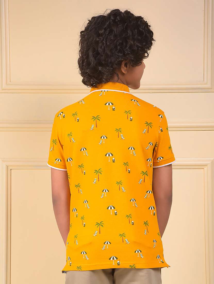 boys printed short sleeve polo t-shirt - 22074427 -  Standard Image - 3