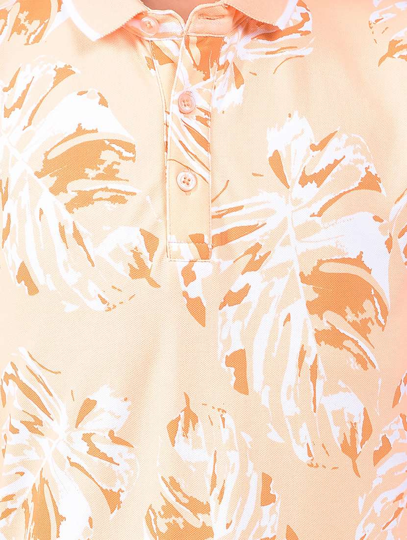 boys tropical printed short sleeve polo t-shirt - 22074429 -  Standard Image - 5