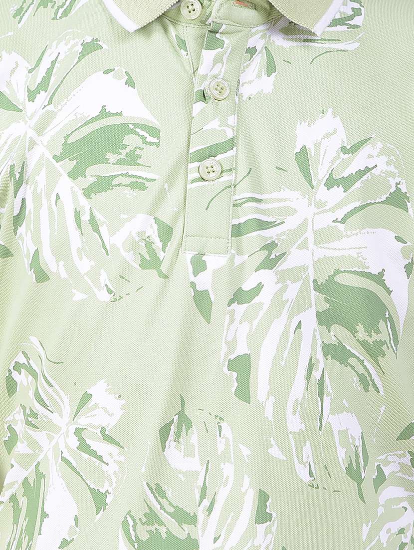 boys tropical printed short sleeve polo t-shirt - 22074430 -  Standard Image - 5