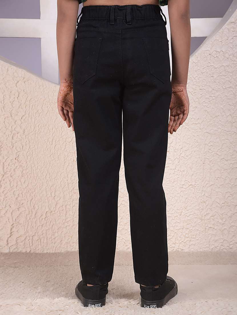 girls solid mid rise straight fit jean - 22074451 -  Standard Image - 3