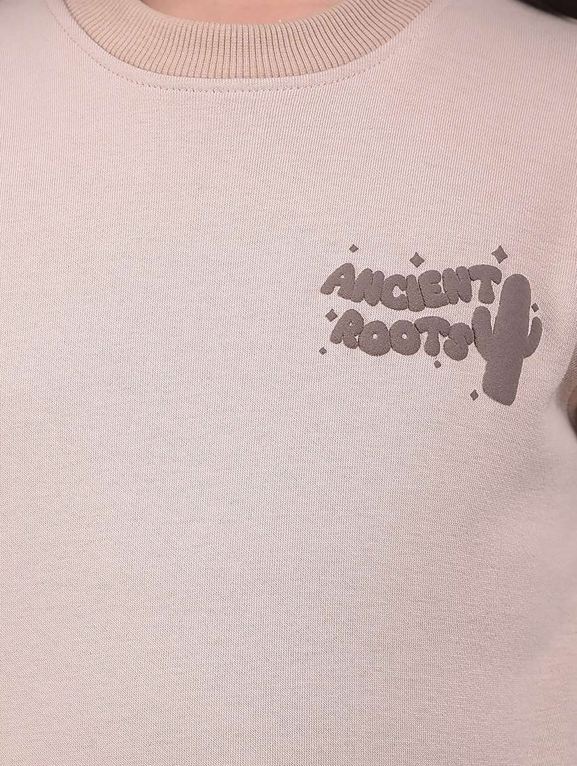 girls solid long sleeve sweatshirt - 22074482 -  Standard Image - 5