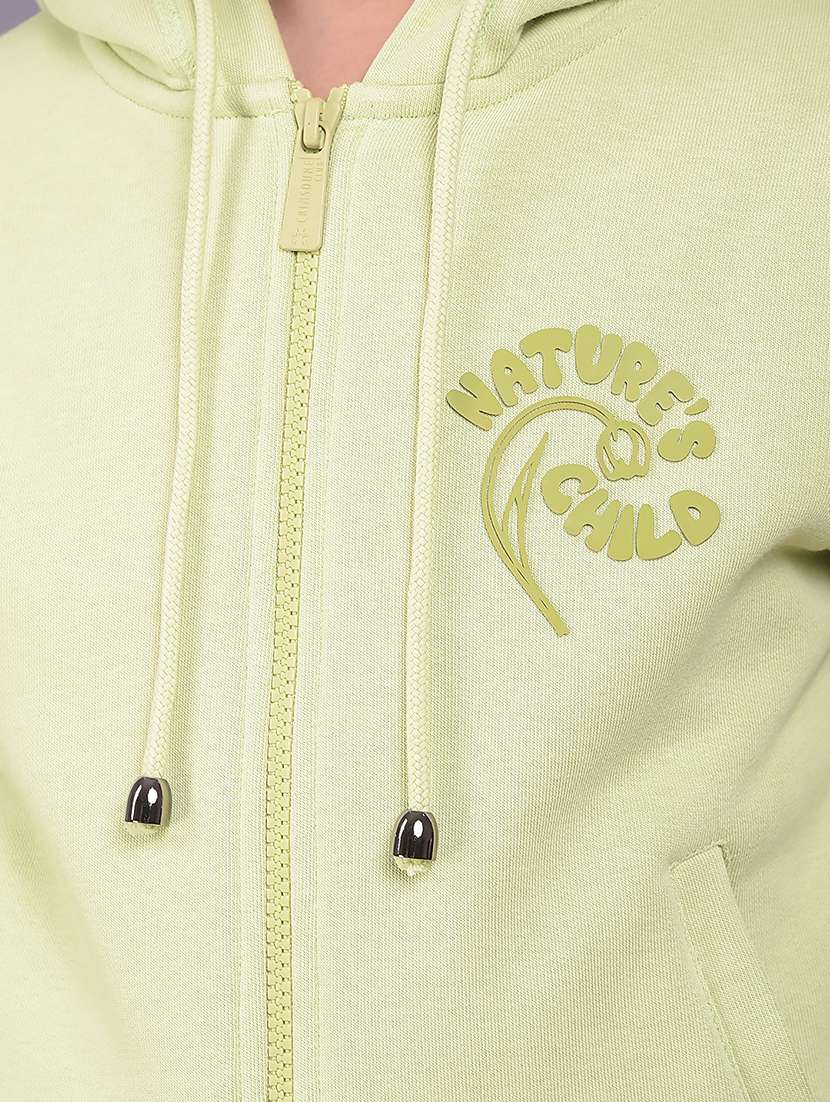 girls solid long sleeve hooded sweatshirt - 22074487 -  Standard Image - 5