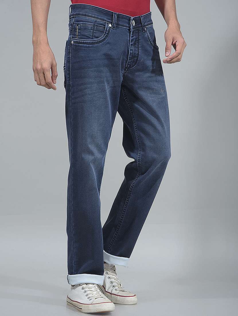men washed mid rise full length jeans - 22074525 -  Standard Image - 3