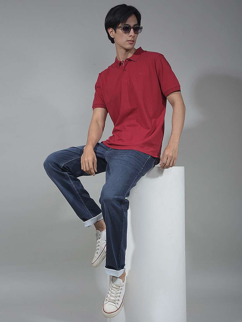 men washed mid rise full length jeans - 22074525 -  Standard Image - 5