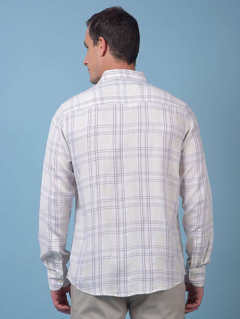 men checkered long sleeve regular fit casual shirt - 22074530 -  Standard Image - 3