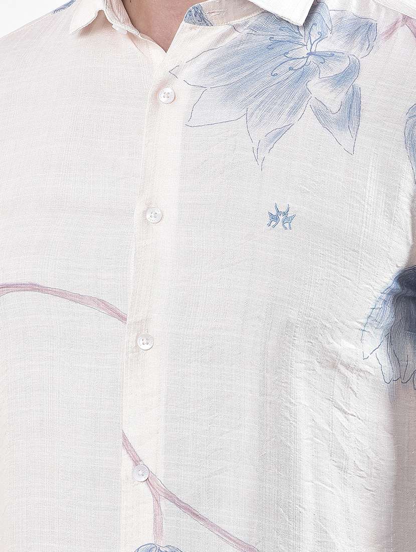 men floral printed long sleeve regular fit casual shirt - 22074536 -  Standard Image - 5