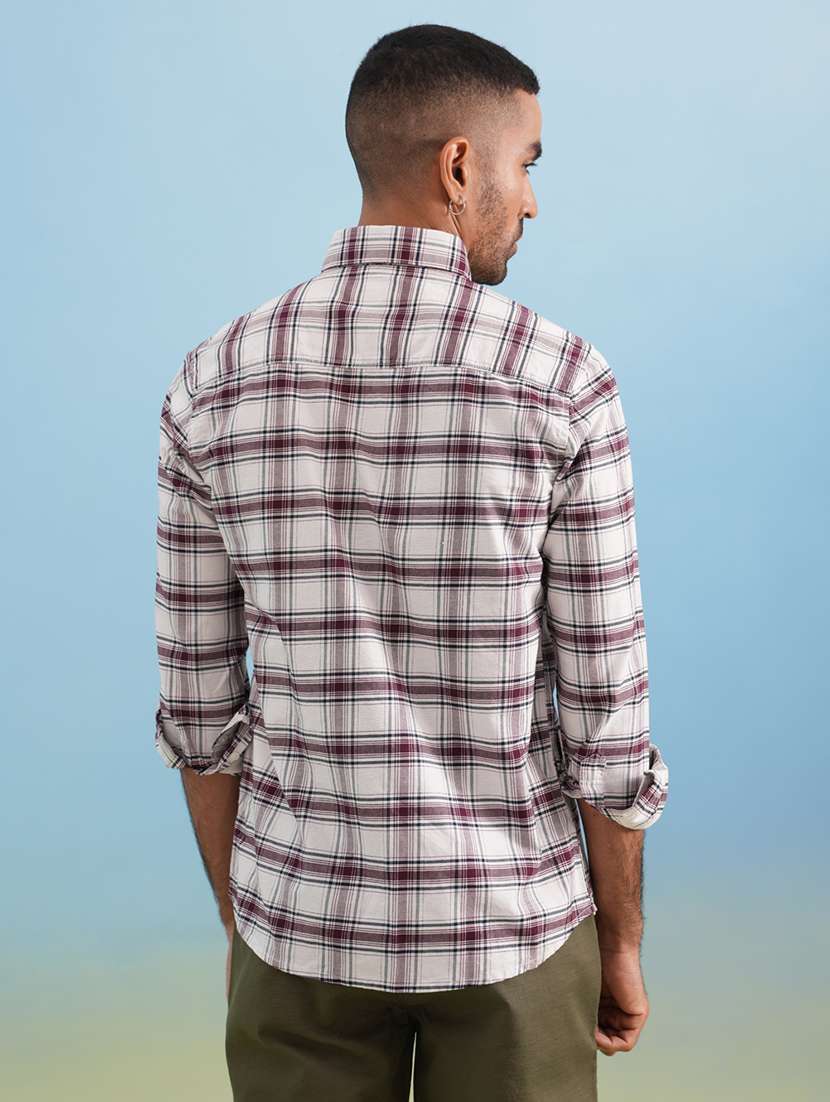 Men Checkered Long Sleeve Regular Fit Casual Shirt - 22074548 -  Standard Image - 3