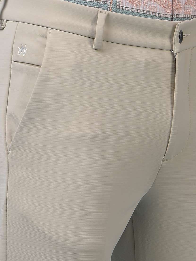 men solid mid rise flat front casual chinos  - 22074583 -  Standard Image - 5