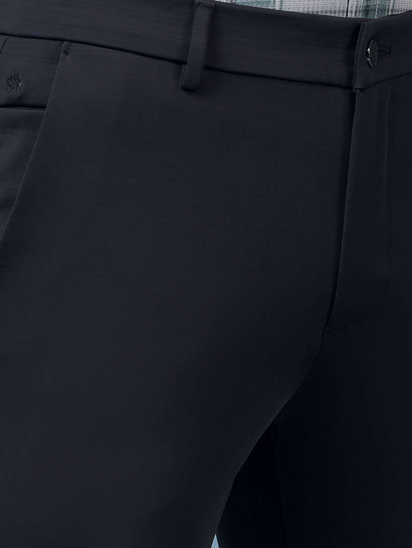 men solid mid rise flat front casual chinos  - 22074586 -  Standard Image - 5