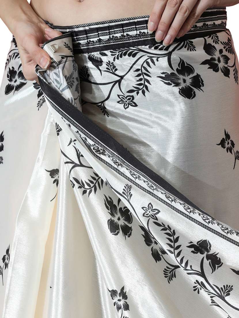women floral printed ready to wear sareev with blouse - 22074645 - Standard Image - 3