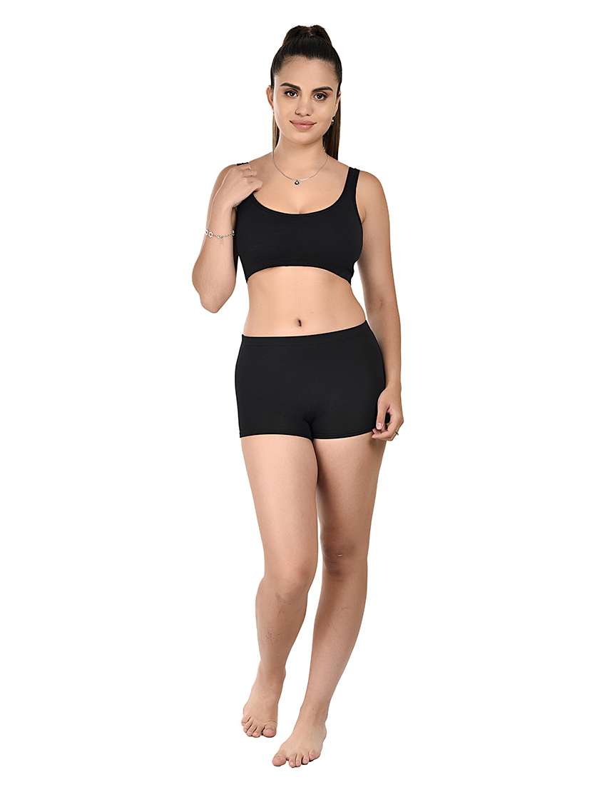 women solid non padded sports bra - 22074656 -  Standard Image - 3