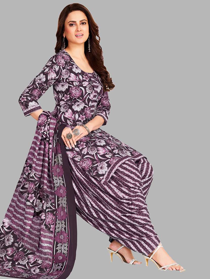 women floral printed unstitched salwar suit set - 22074717 - Standard Image - 3