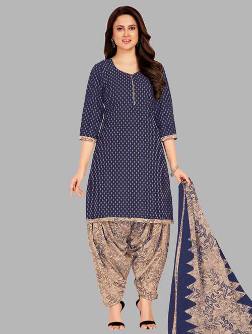 women printed unstitched salwar suit set - 22074722 - Standard Image - 0