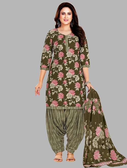 women floral printed unstitched salwar suit set - 22074723 - Standard Image - 0