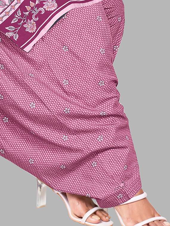women floral printed unstitched salwar suit set - 22074724 -  Standard Image - 3