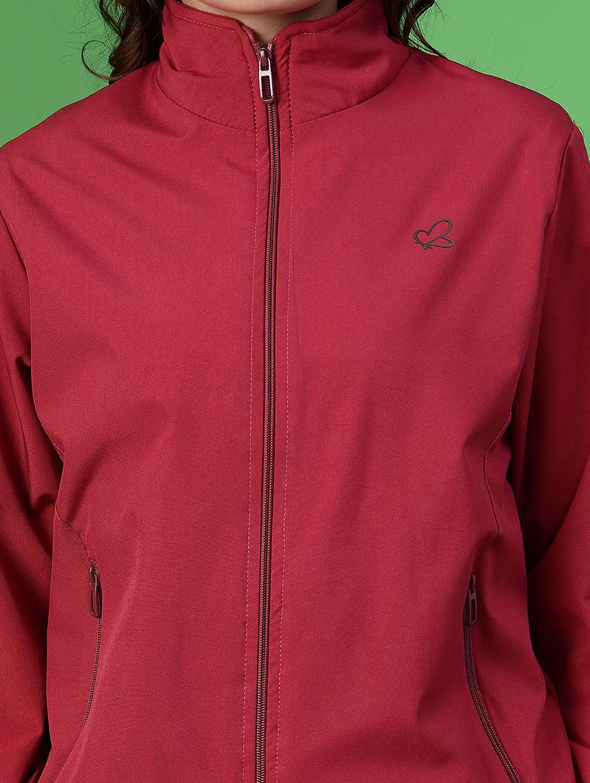 women solid long sleeve bomber jacket - 22075075 -  Standard Image - 5