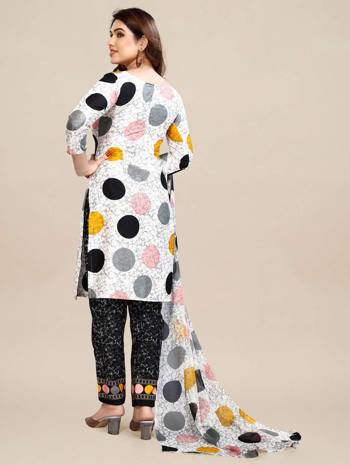 women printed unstitched suit set - 22075564 -  Standard Image - 3