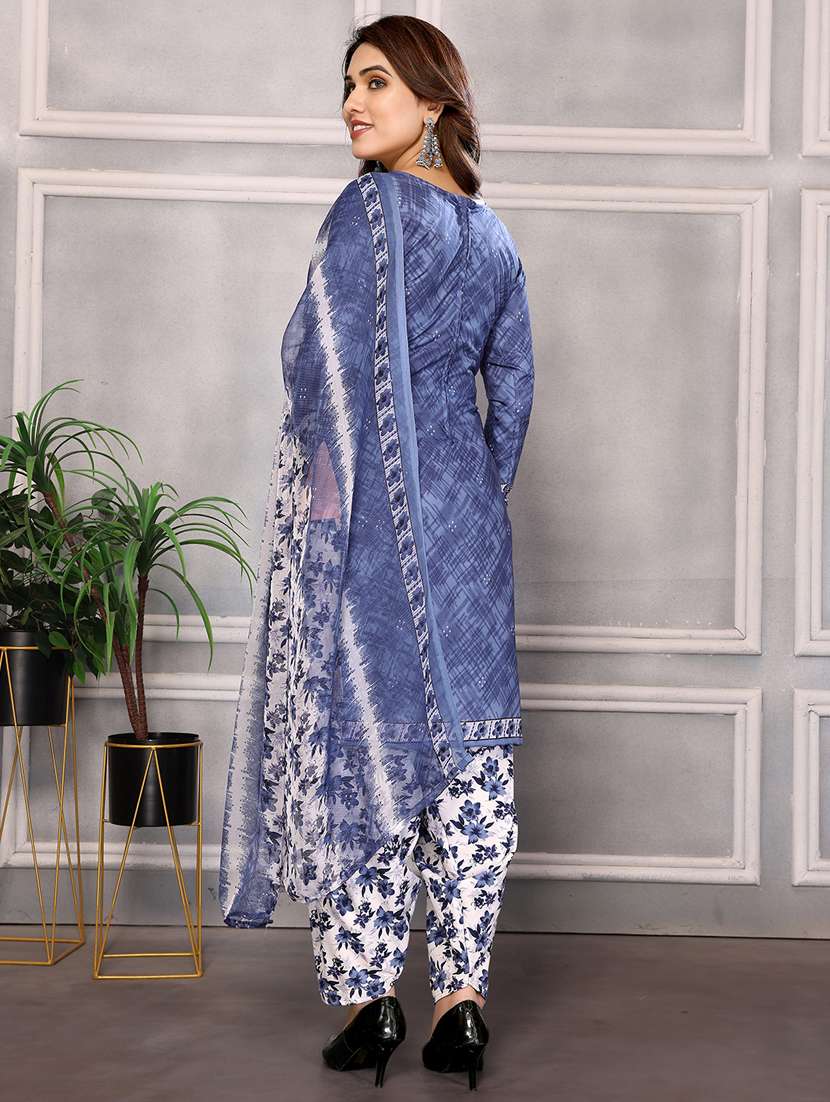 women printed unstitched suit set - 22075570 -  Standard Image - 3