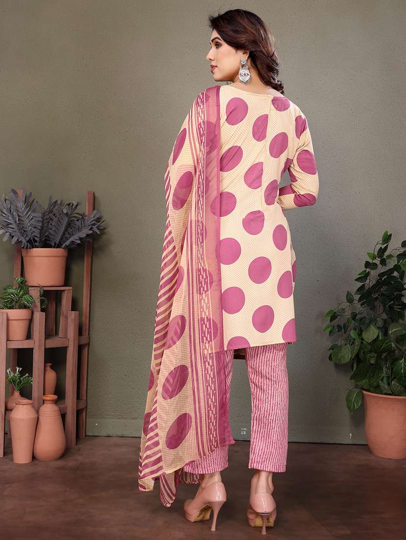 women printed unstitched suit set - 22075592 -  Standard Image - 3